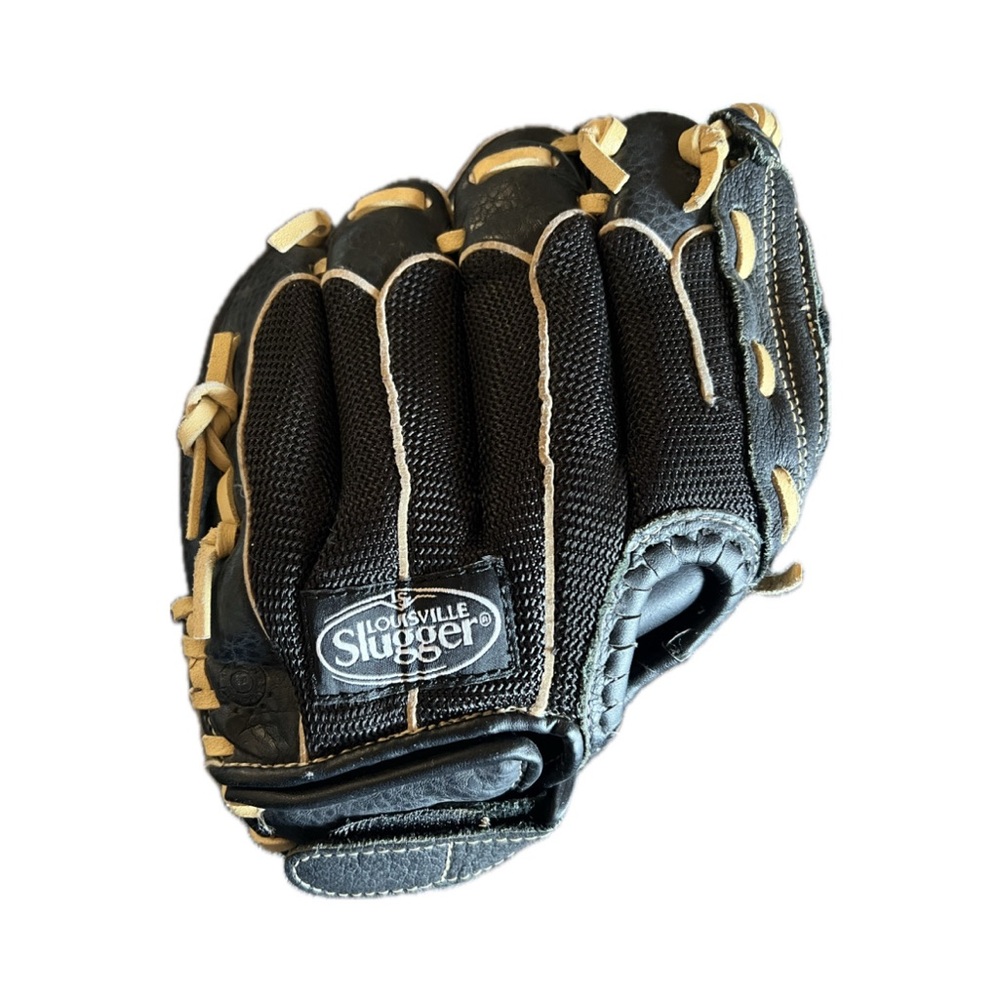 Kids Black and Tan Baseball Glove